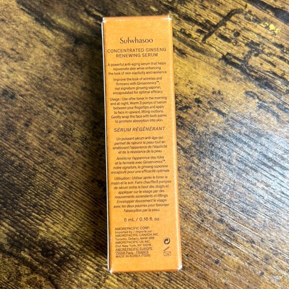 Sulwhasoo Concentrated Ginseng Renewing Serum | Travel Size 5ml - Picture 5 of 5